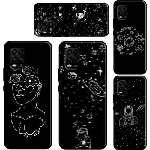 Aesthetic Space Stars Planet Case For Xiaomi Mi 11 Lite 10 9 9T 10T Pro A3 11 Ultra POCO M3 X3 Pro F2 F3 Phone Fundas