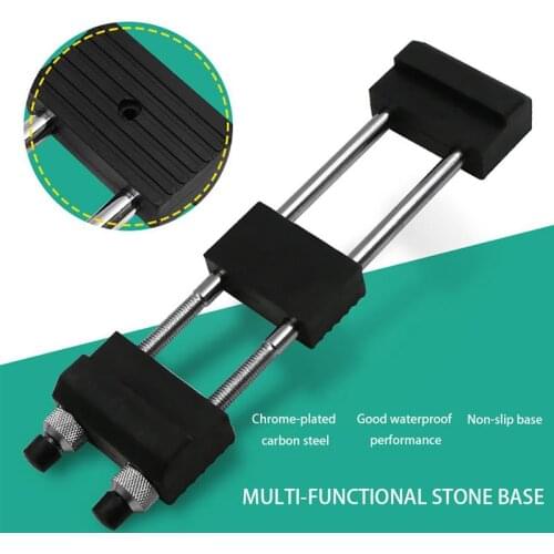 Home Kitchen Accersories Sharpening Stone Holder Grindstone Holder Whetstone Base Fix Bracket Non-slip Sharpener Dock Steel