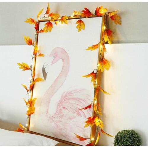 2m 20 Led Leaves Flower Led String Lights Christmas Decorations for Room Home Garland Fairy Lights Navidad Natal Battery Powered