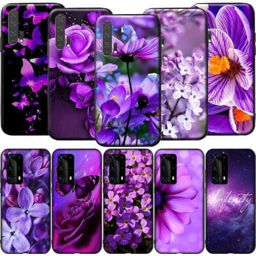 GX98 Infinity on Purple Silicone Case for Honor 6A 7A 3GB 7C 7X 8 8A 8X 8C 9 10 Lite View 20S 9A 10X Max Pro