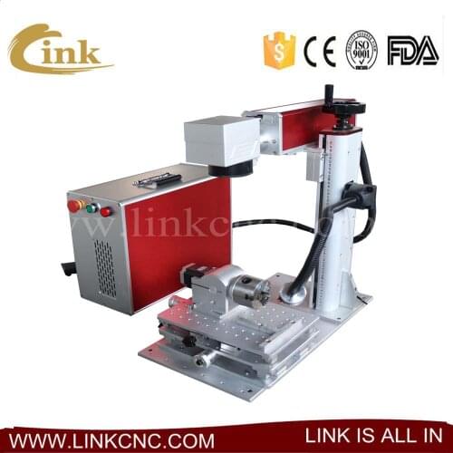 Good working effect fiber color laser marking machine 20W 30W 50W/cnc laser engraver for metals/jade/jellewery