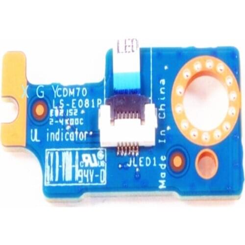 Original FOR Dell Latitude 5480 Led Board with Cable LS-E081P FW84H 0FW84H 100% test OK