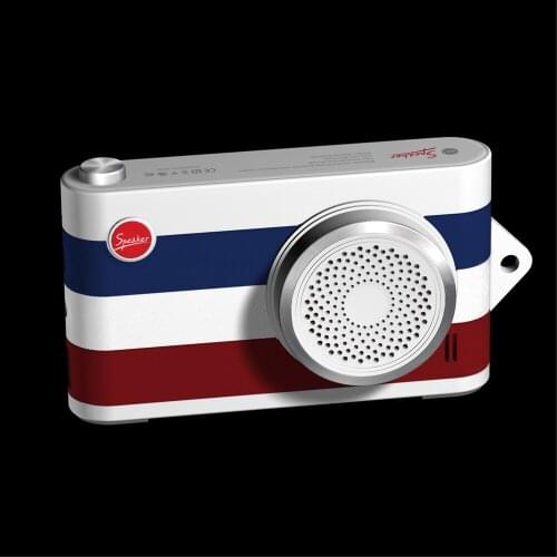New Mini Bluetooth Speaker Retro Camera Shape Support Power Bank Phone Music Portable Wireless Subwoofer