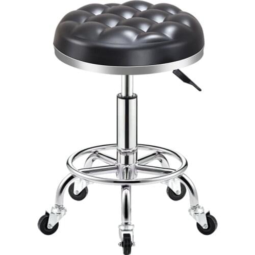 Simple and Comfortable Bar Stool Lifting Rotary Bar Chair Laboratory Beauty Salon Office High Stool