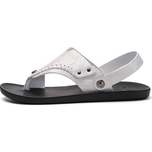 Rubber quick male sandali leather sandel slide sandalsslippers da roman erkek casa waterproof ete sport shoes ritable sandals v