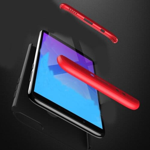 Touhonest Luxury 360 Degree phone Case For Huawei Honor 7C 5.99inch Y7 Prime 2018 case Full Protective rubber fitted Brand case