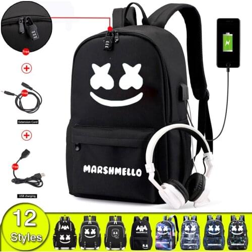 Dj Backpack Boys Anti-theft Backpack Men Large-capacity Football Bag College Stylish Girl School Bags