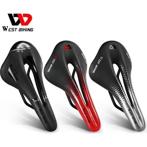 Bike Saddles Mountain Racing Breathable Soft Mountain Bike Hollow Seat Polyurethane Foam PU Cushion Cycling Accessory