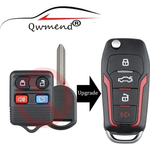 QWMEND CWTWB1U331 Upgraded Smart Car Key for Ford Explorer Focus Edge Escape Ranger Mustang Flex for Mercury for Lincoln