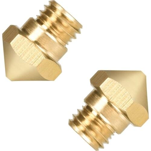 5PCS MK10 Nozzle Brass 0.2/0.3/0.4/0.5/0.6/0.8mm For 1.75 Filament Makerbot 2 M7 Screw Thread 3D Printer Reprap
