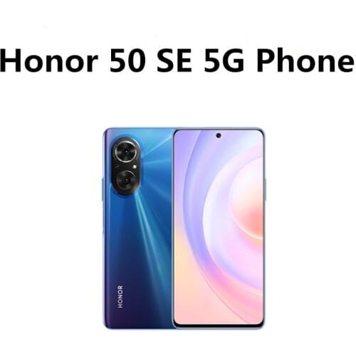 In Stock Honor 50 SE 5G Android Phone Dual Sim Card Fingerprint OTG 6.78" 120HZ 66W Super Charger 100.0MP Camera Dimensity 900