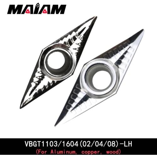 Vbgt turning tool vbgt1604 vbgt1103 vbgt160402 vbgt160404 vbmt160408 vbgt110302 vbgt110304 insert svub for Aluminum,copper,wood