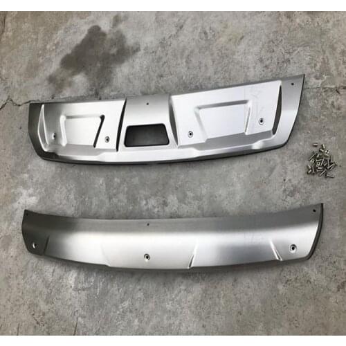 High quality stainless steel Front+Rear bumper cover trim For 2017 NISSAN X-TRAIL(2pc)