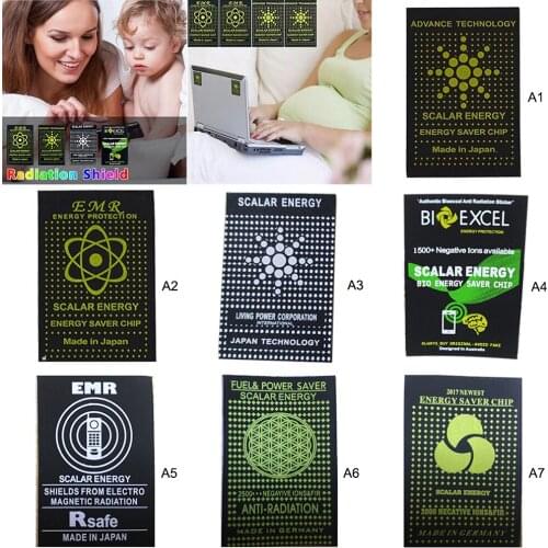 10pcs EMR Scalar Energy Cell Phone Sticker Anti Radiation Chip Shield Keep Healthy Anti EMP EMF Protection For Pregnant
