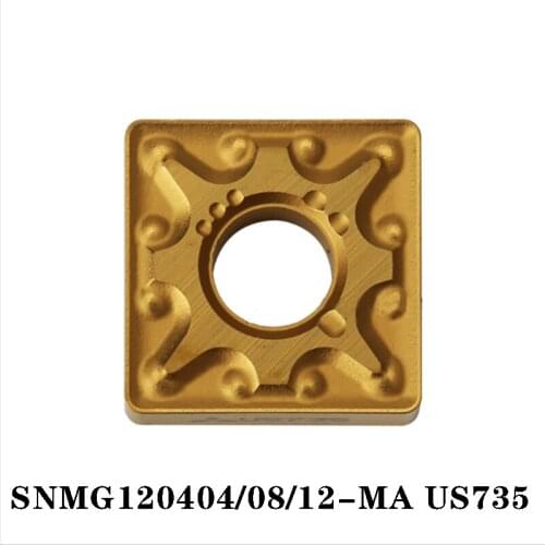 100% Original SNMG SNMG120408 MA US735 SNMG120412 MA SNMG120404 10pcs Carbide Insert CNC lathe Insertion Efficient And Durable