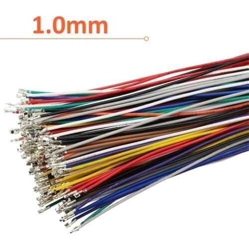 1000pcs SH 1.0mm Female Crimps with Cable 28AWG 500mm 50cm