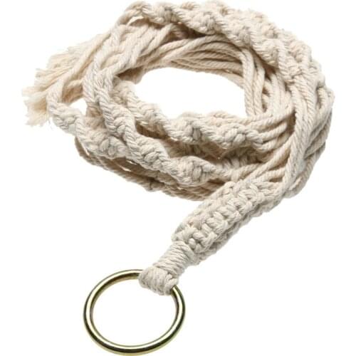 2/4Pcs Macrame Plant Hanger Flower Pot Plant Holder 4 Legs String Hanging Rope D1