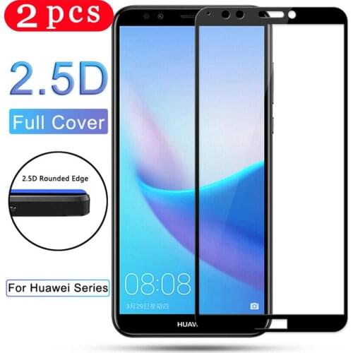 2Pcs for huawei y5 lite prime 2018 tempered glass y5 y6 y7 prime pro 2019 2018 phone screen protector protective film smartphone