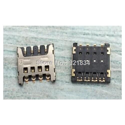 50pcs/lot for Lenovo A5860 A3500 A7600M micro SIM Card Reader Holder connector