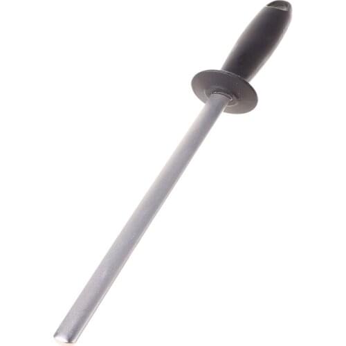 Diamond Knife Sharpener Oval 10 inch Professional Chef Sharpener Knife Sharpening Rod with ABS Handle