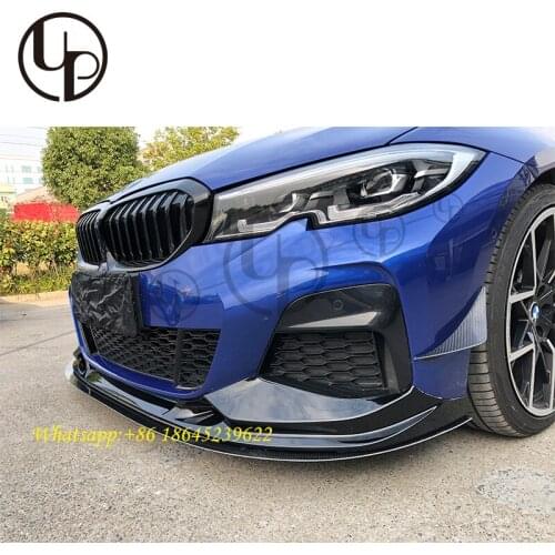 PP material car bumpers for G20 sport pro front bumper lips fender ducts rear diffuser with mufflers 2020y