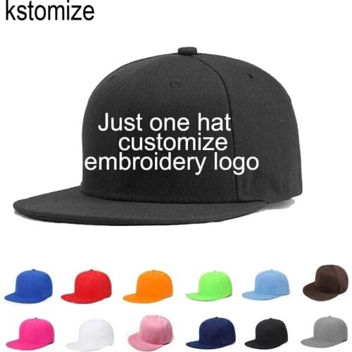 Personalized Embroidery Men Women Hip Hop Caps Custom Name Text Logo Letter Number Snapback Cap Fashion Street Dance Hat