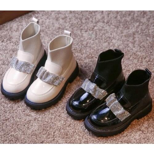 Girls Boys Boots Autumn Winter Infant Toddler Boots Baby Martin Boots Soft bottom Non-slip Child Kids Outdoor Cotton shoes