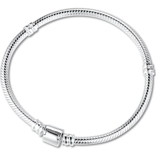 CKK Bracelet Barrel Clasp Bracelets for Women Pulseira Feminina Masculina Pulseras Mujer Silver 925 Sterling jewelry