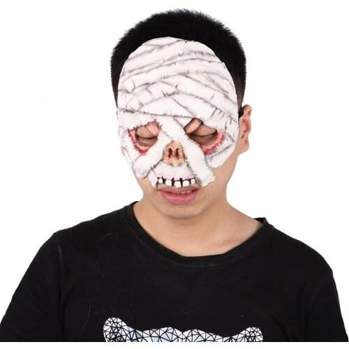 Halloween Mummy Horror Universal Party Ghost Decoration Zombie Super Ghost Tricky Headgear Props Masquerade Performance Cosplay