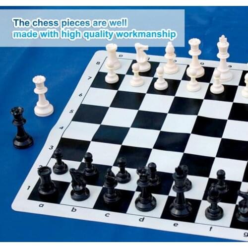 80%HOT25cm Vintage Chess Carved Foldable PS Easy-grip Pearly Membrane Chess Pieces for Kids Children