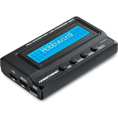 HOBBYWING Upgraded 3in1 3 IN 1 Multifunction LCD Program Box program card Integrated w/ USB adaptor Lipo Voltmeter