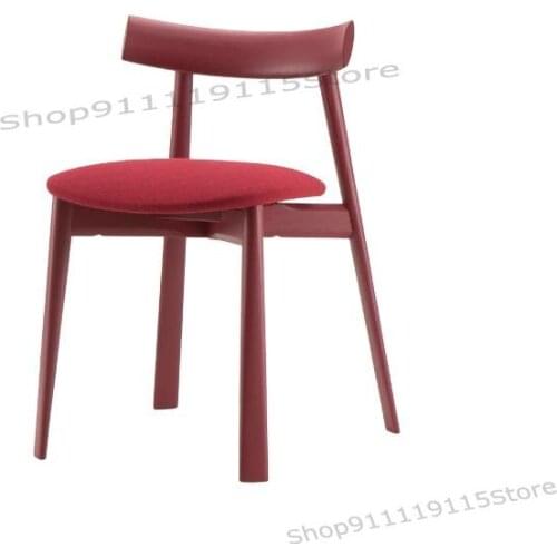 Individual Negotiation Chair Light Luxury Simple Cafe Dining Chair Remo 2201 Se Italian Designer Chair Solid Wood