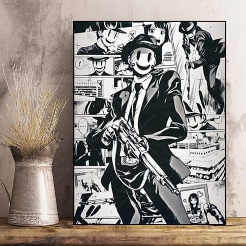 Comics Tenkuu Shinpan Sniper Mask High-Rise Invasion Home Decor Canvas Posters Prints Decoration Art Wall Pictures Living Room P