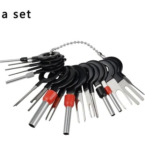 41Pcs Car Terminal Removal Kit Wiring Crimp Connector Pin Extractor Puller Terminal Car Repair Professional Tools