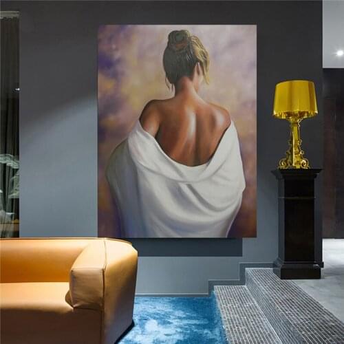 Beautiful Nude Girl Oil Painting Classical Wall Art Living Room&Bedroom Decoration Pictures Art Dropshipping Canvas Prints