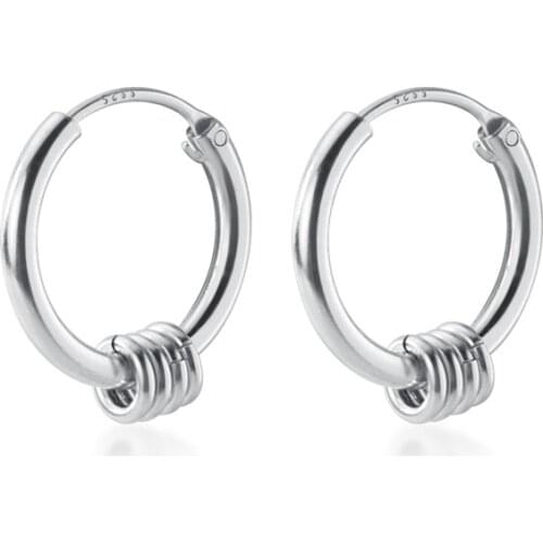 MloveAcc Silver Tiny Hoop Earrings for Girl Jewelry Sterling Silver 925 Ear Hoops Anti-allergy Brincos