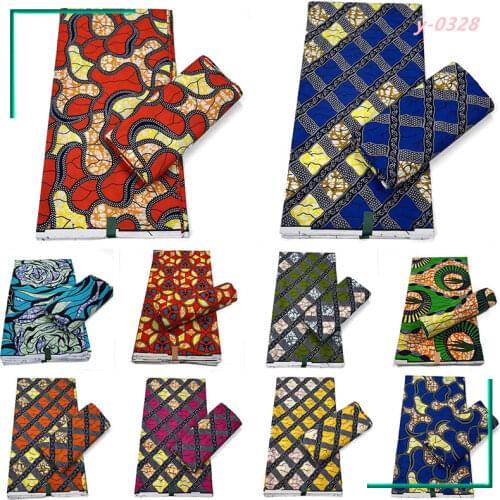 New Arrival Guaranteed Veritable Wax African Ankara Real Wax Ghana Wax 6 Yards African Printed Fabric 100% Cotton .03