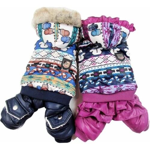 New Coming Hooded Thickness Pet Dogs Winter Coat With Snowman Printing Small Puppy New clothing For Dog