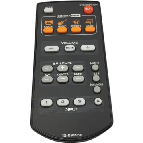 Original remote control TSS-15 WF50580 for YAMAHA home theatre audio controller