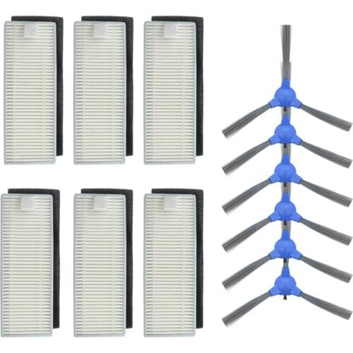 Robot Side Brush HEPA Filter For Cecotec Conga Excellence 1090 Robot Vacuum Cleaner Parts Accessories Replacement Kit