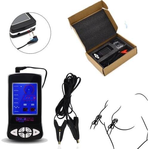 Sex Toys Electric Shock Orgasm Masturbation Electric Shock Breast Clip Yin Clip Vagina Stimulation for Men Women Themed Toys
