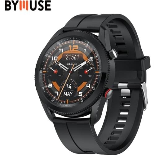 BYMUSE L61 Smart Watch BT call Man Dial Rotated To Switch Function 1.28 Inch Smartwatch IP67 Waterproof for Xiaomi Redmi Phone
