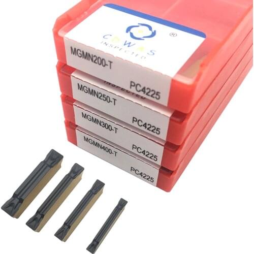 10PCS MGMN200 MGMN250 MGMN300 MGMN400 T PC4225 Carbide Inserts Grooving Turning Tool Lathe Tool MGMN CNC Machine Tools For Steel
