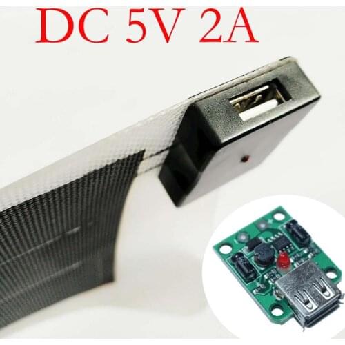 USB Solar Power Charger Regulator DC 6V-20V 18V To 5V 2A Max For Solar Panel Buck Module With Cover Screws Solar Power Charger