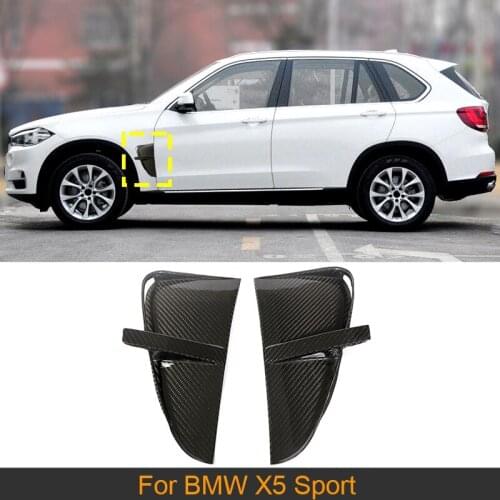 Car Side Bumper Air Vent Covers Trims for BMW X5 Sport 2014 - 2018 Side Bumper Air Vent Trims Covers Carbon Fiber
