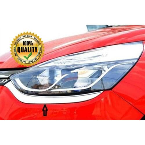 Chrome headligh eyebrow accessory for Clio 4 HB - 2 pcs (2012-2016)