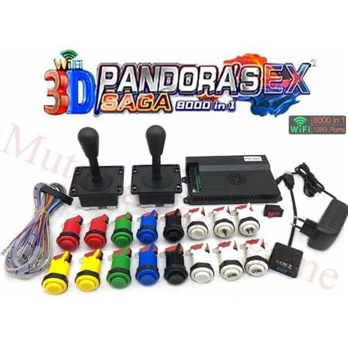 Coin Operated 2 Player Game Arcade Wifi Pandora Video Games Console 3D EX Saga 8000 in 1 family version video game Kit
