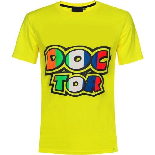 Scooter Dirt Bike Motorbike Racing Doctor T-shirt Yellow Summer Shirt Jersey Mens