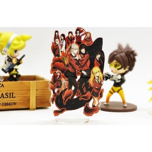Kakegurui Yumeko kirari Meari Ryota acrylic stand figure model plate holder cake topper anime Japanese