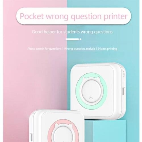 F3MA Pocket Thermal Printer Portable Mini Wirelessly BT USB Connect 200dpi Photo Label Memo List Printing Wireless Printer